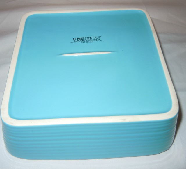 Home Essentials Bakeware Collection Aqua Blue Rectangular Dish NEW eBay