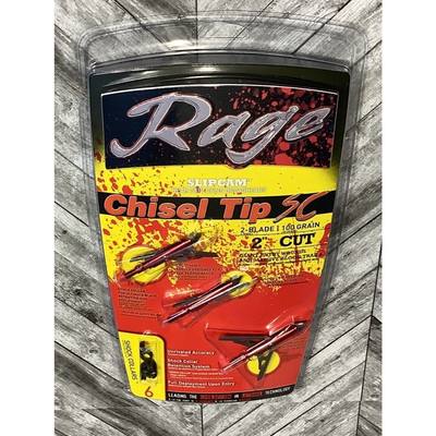 Rage Chisel Tip 2 Blade 100 Grain Shock Collar Technology Model 65100 3 Pack