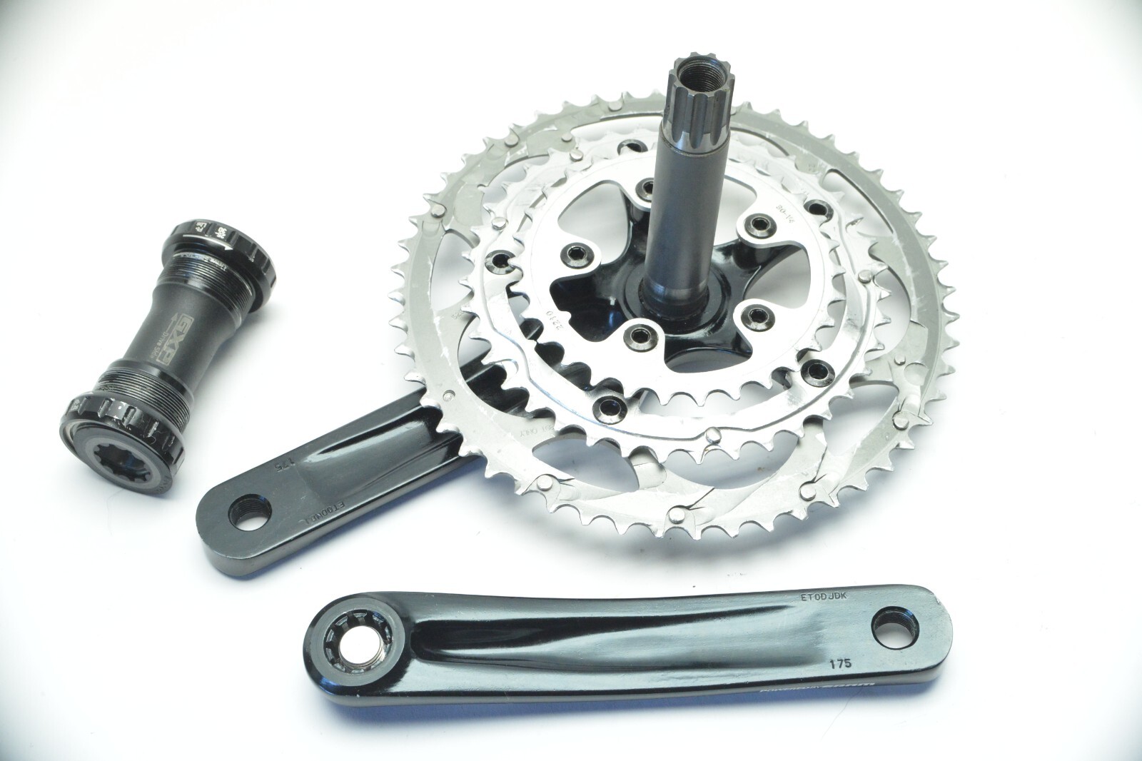 SRAM ELITA POWERGLIDE TRIPLE BICYCLE 175 MM 52/39/30T GXP CRANKSET 130/74 MM BCD