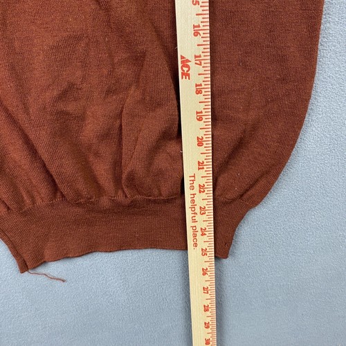 VINTAGE PURITAN Sweater Adult Medium BROWN COPPER 100% Shetland Wool AQUAKNIT - Picture 8 of 9