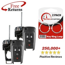 2 Remote Shell Case Pad Uncut Flip Key Blade For Chevrolet 4b Kr55wk500733