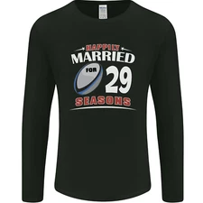 29 Year Wedding Anniversary 29th Rugby Mens Long Sleeve T-Shirt
