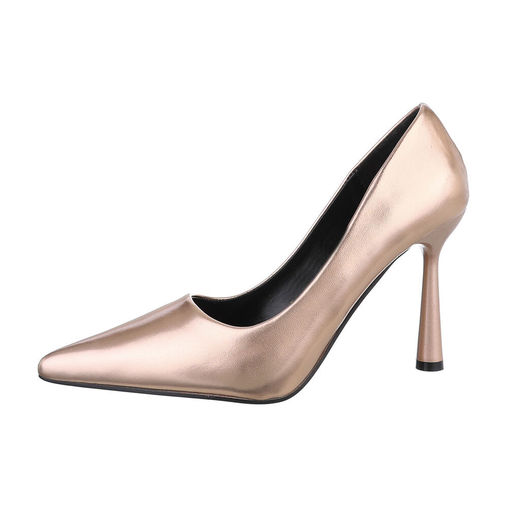 High Heel Pumps Damenschuhe 6554 Ital-design In Rosegold