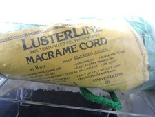 Lusterline marame cord 8 size color emerald green vintage