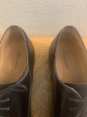 Magnanni Alpin Black Leather Cap Toe Oxford Men 14M Dress Shoes 18437 Made Spain MAGNANNI ALPIN 18437 BLACK LEATHER CAP-TOE OXFORDS MADE IN  main image 4