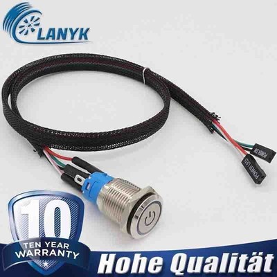 PC Host Start Power SW Button Switch Computer Reset SW Button Switch 16/50/100CM