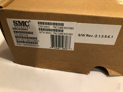 New! SMCD3GNV Wireless Telephony Gateway Docsis 3.0 Voice Modem Comcast 