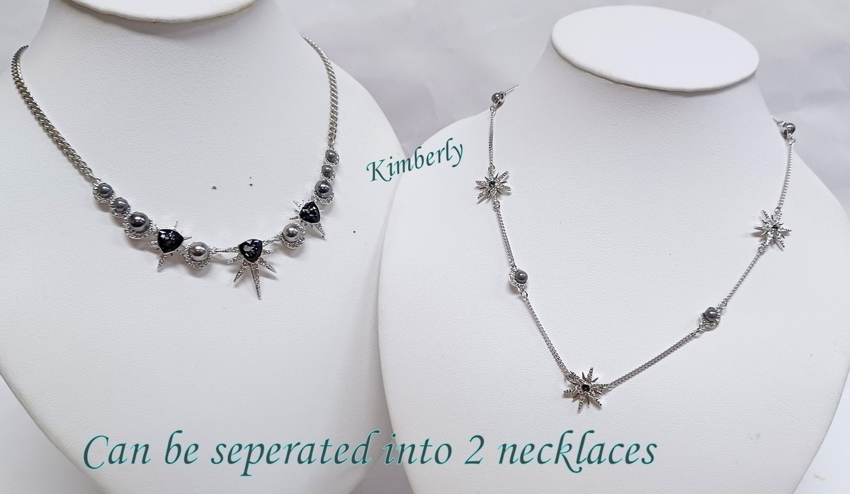 Swarovski Fantastic Necklace Stars Layer Crystal Pearl RHS
