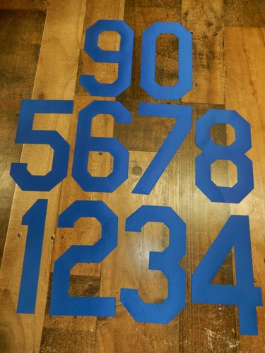 0309 LOS ANGELES DODGERS Number KIT For BACK Number Only ROYAL 8 Inches