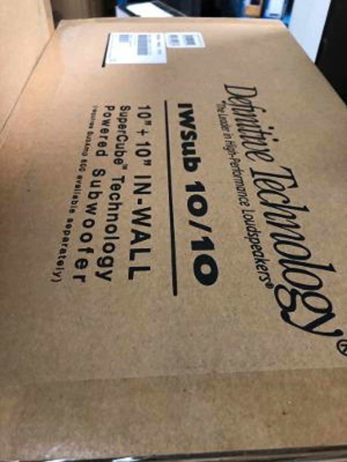 definitive technology in wall subwoofer