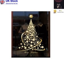 Christmas Tree Window Stickers Glass Window Winter PVC Stickers