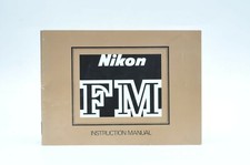 Nikon FM Film Camera Instruction Book / Manual