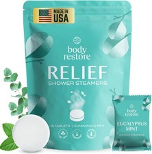 Body Restore Shower Steamers Aromatherapy 15 Pack - Easter Basket Stuffers Re...