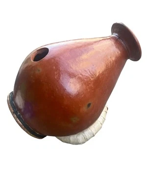 TERRE Udu clay drum with goat skin