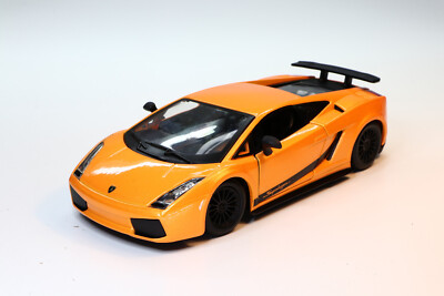 BBurago Lamborghini Gallardo Superleggera Orange Diecast Model Race Car 1:24