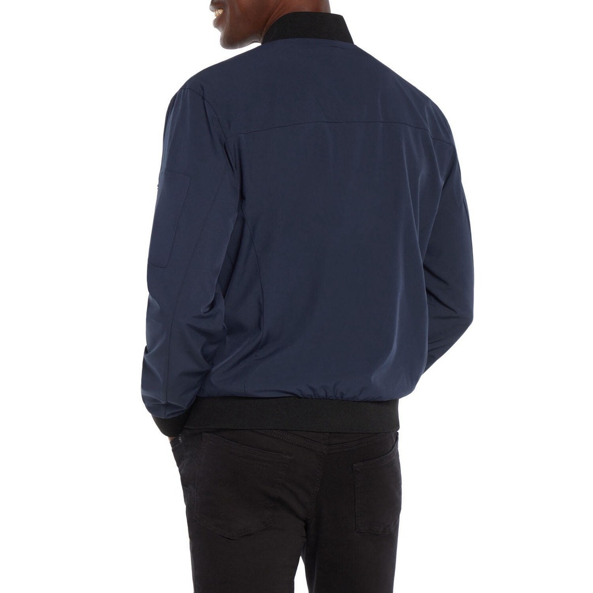 Express Men's Lightweight Bomber Jacket Size L Black Iris | eBay