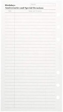 Premium Filofax Personal Birthdays Anniversaries Special Occasions The Filofa U