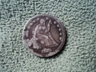 1876 Seated Liberty Quarter, no mint mark