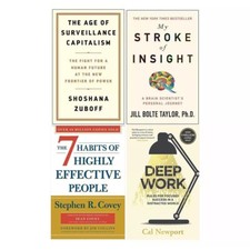 Age Of Surveillance,Stroke Of Insight,7 Habits Of Highly,Deep Work 4 Books