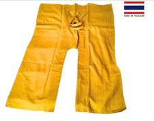 Thai fisherman pants unisex trousers golden tan wrap pants 100 cotton gift