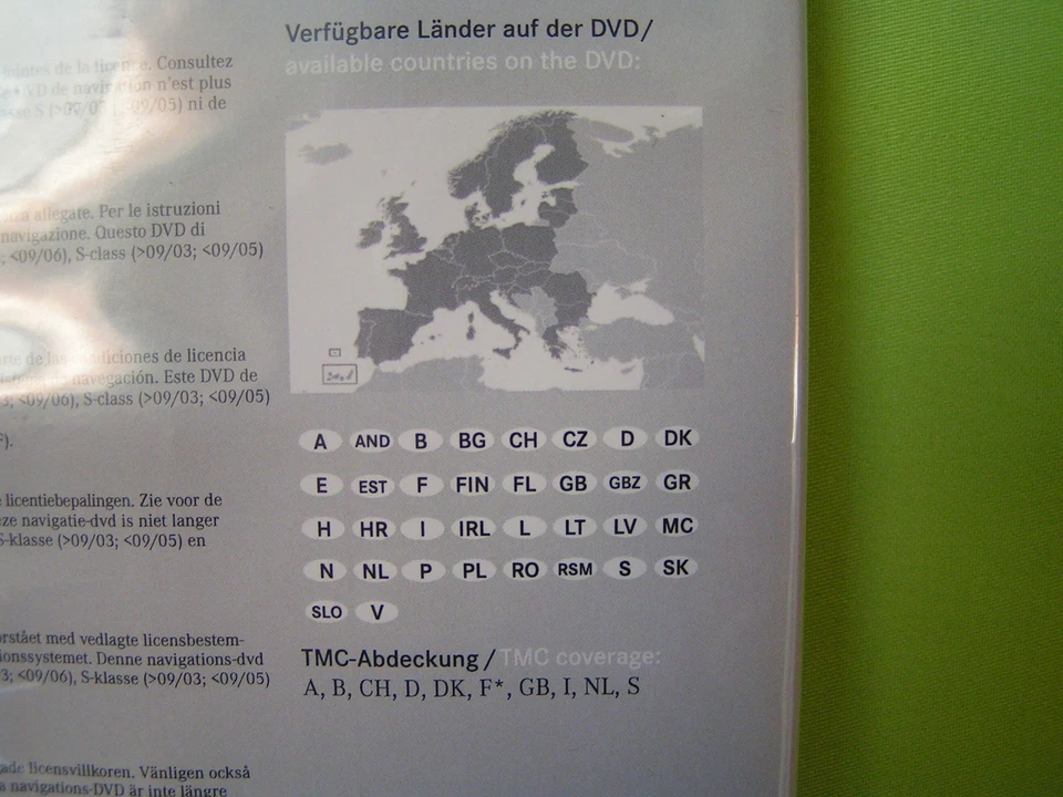 DVD NAVIGATION MERCEDES BENZ COMAND APS 2015 EUROPA CLS E SLK 15.0 GRÜN NTG 1 - Bild 3 von 3
