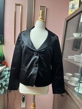 Bob Mackie Studio Vintage Style Black Blazer  Size L