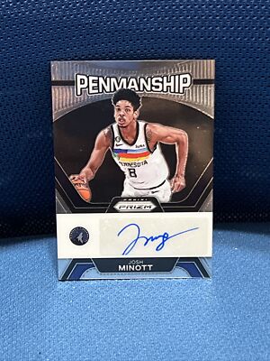 2023-24 Panini Prizm Penmanship Auto JOSH MINOTT #PNM-MIN Timberwolve NBA FINALS