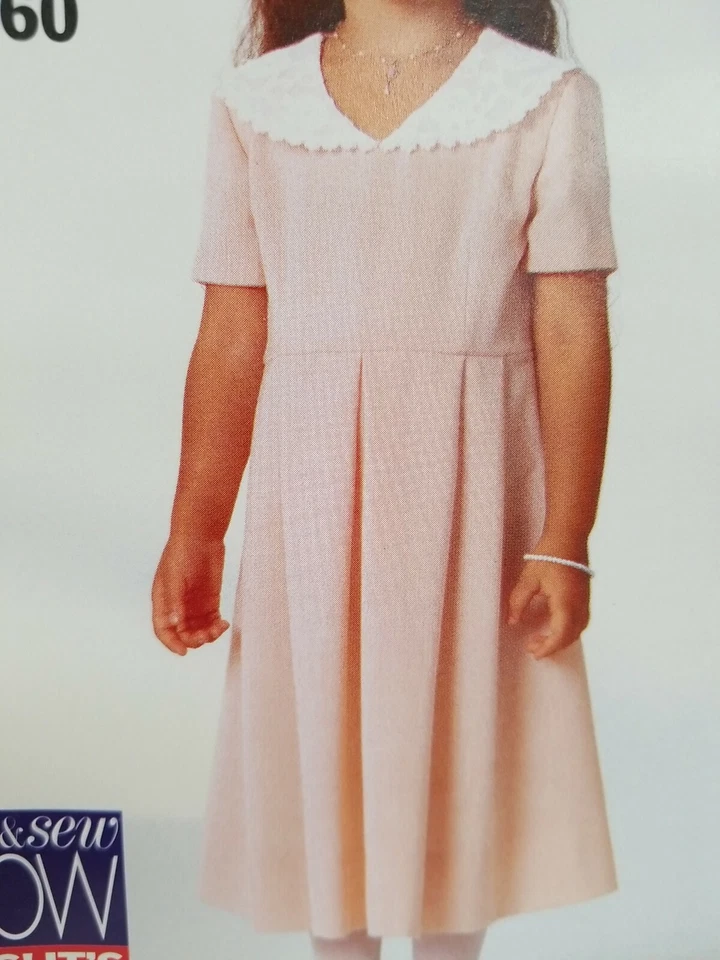 See and Sew 4860 Style Girls Dress Easter Sun Dress You Pick Size. - Image 2 of 4