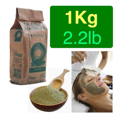Illite Bio französische grüne Tonerde Pulver Gesichtsmaske Akne 1 kg 2,2 Pfund kostenloser Versand