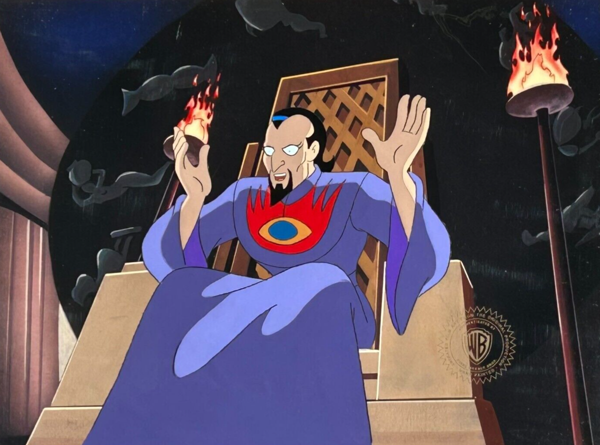 BRUCE TIMM rare NOSTROMOS cel PROPHECY OF DOOM Batman BTAS WB COA