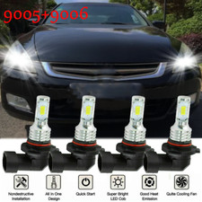 Combo 9005 9006 Led Headlight Bulb Kits For Honda Accord 1990-2007 Highlow