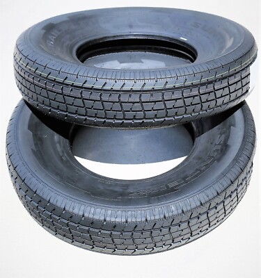 2 Tires Suntek HD Trail 2 Semi Steel ST 205/75R14 Load D 8 Ply Trailer
