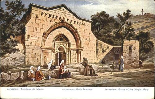 70956312 Jerusalem Yerushalayim Grave of the Virgin Mary Kuenstler F Perlberg Je - Picture 1 of 2