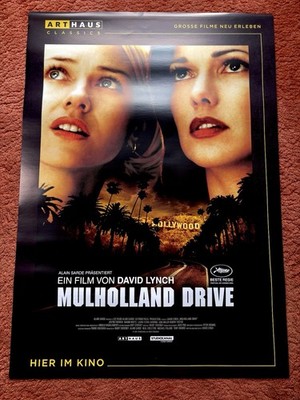 Mulholland Drive Kinoplakat Poster A1, GEROLLT, David Lynch, Naomi Watts