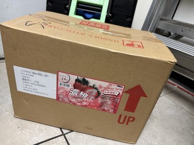 Cha Bon Bon Strawberry Syrup Boba Flavor Case 16.5kgs 6bottles