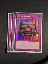 Yugioh - 3x Royal Decree THSF-EN058 1st Edition Super Rare NM