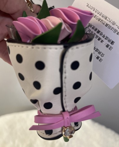 Neu Kate Spade 3D Blumenstrauß Schlüsselanhänger Schlüsselanhängsel Taschenanhänger Multi - Bild 4 von 7