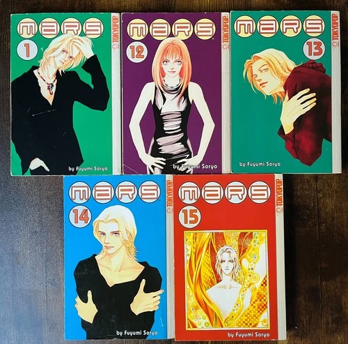 MARS Vol 1, 11, 13, 14, 15  Manga Lot of 5 Eng. Fuyumi Soryo Tokyopop VG 1ST/1ST