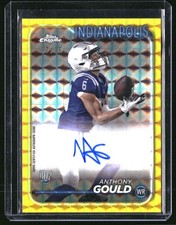 2024 Topps Chrome Anthony Gould RC Autograph Auto Yellow Geometric 37/75 #RA-AGO