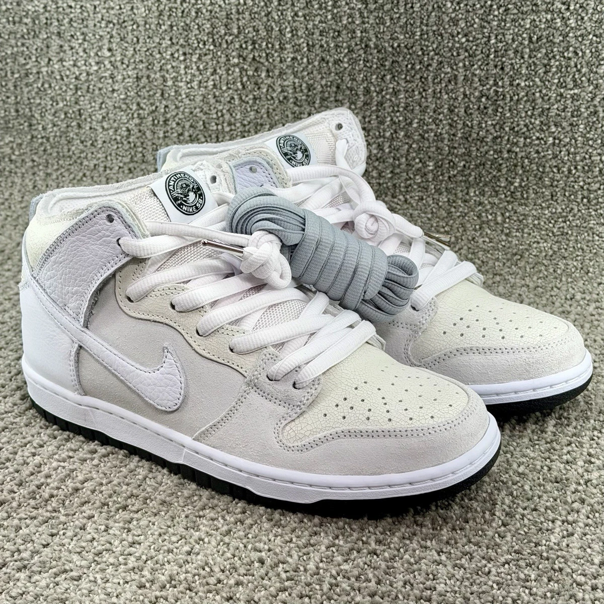 Nike Dunk High シルバー/ホワイト Nike AntiHero x Dunk SB High White Black for Sale | Authenticity