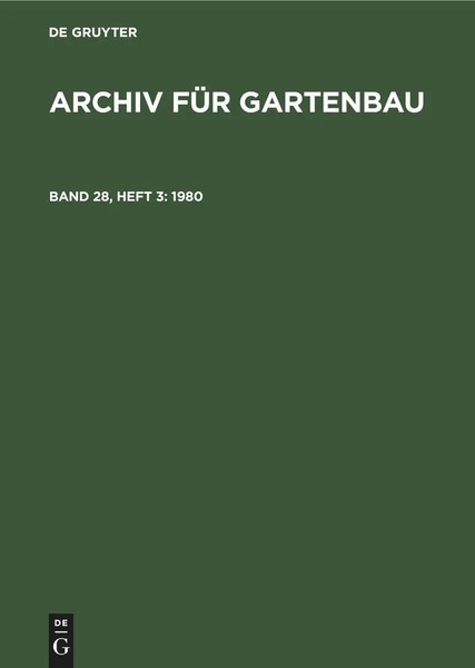 Degruyter | 1980 | Buch | Deutsch (1981) | De Gruyter | Ean 9783112507292-image