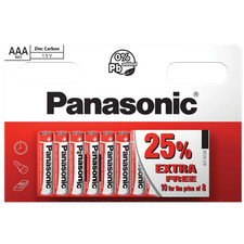 Panasonic Zinc Carbon AAA Batteries – TV Remote Control Pack of 10