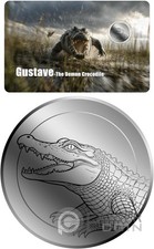 DEMON CROCODILE 1/1000 oz Platinum Coin $12 Liberia 2026