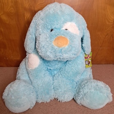 23'' Toy Factory Big Sky Blue Fluffy Floppy Puppy Dog Plushie Stuffed Plush 2016