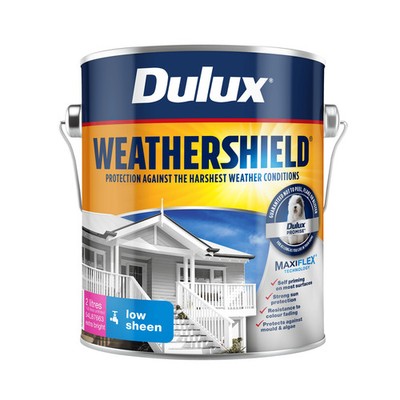 Dulux 2L Extra Bright Low Sheen Weathershield Exterior Paint