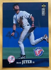 1997 DEREK JETER UPPER DECK COLLECTOR’S CHOICE 1996 ALL-ROOKIE CARD #180 YANKEES