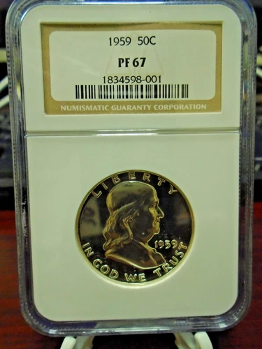 1959 United States Franklin Half Dollar Silver NGC PF 67 Proof