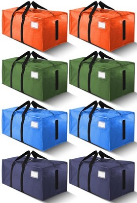 Storage Totes 24gal 200lb Heavy Duty Water Resistant 8 Pack Multicolor HOMESURE