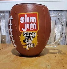 Slim Jim Large Plastic Football Store Display Cup / Mug / Bowl
