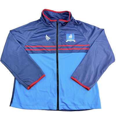 Ted Lasso AFC Richmond Track Jacket Mens Navy Blue Full Zip Costume Rubies Med